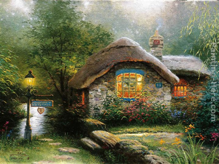 Collector's Cottage I painting - Thomas Kinkade Collector's Cottage I art painting